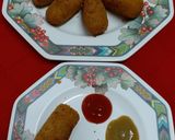 A picture of step 13 of Poha Potato Croquettes.