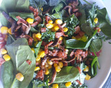 Foto del paso 5 de la receta: Ensalada de espinacas con tocino