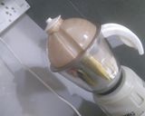 A picture of step 2 of Banana Nuttella Smoothie.