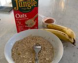 A picture of step 1 of ❤️Honey Banana Oat meal❤️.