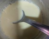 A picture of step 1 of Custard coffee caramel pudding.