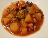 A picture of step 3 of Polpo e patate.