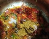 A picture of step 4 of Sprouted moong sabji with Roti.
