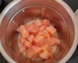 A picture of step 2 of Papaya pudding.