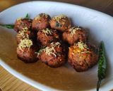 A picture of step 6 of Green sorghum fritters.
