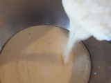 Flan de polenta y coco