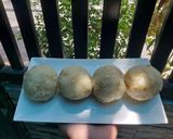 Hình bước làm 2 của món Bánh nướng nhân sữa dừa hạnh nhân
