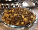 Une image de l'étape 15 de Pommes de terre au bœuf, ail fumé, shiitakes et bouillon de chevreau.