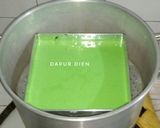 Foto langkah ke 5 dari resep Brownies Pandan Kukus (ala) Amanda.