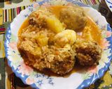 Foto del paso 4 de la receta: Estofado de albóndigas con papas y arroz 🥔🍛