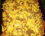 A picture of step 5 of Bacon and mince natcho's.