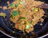A picture of step 5 of Soya keema.