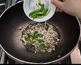 A picture of step 2 of Laal Saag (Red Spinach).