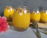 Foto del paso 5 de la receta: Postre de duraznos con crumble en vasos
