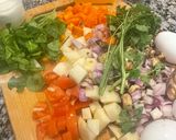A picture of step 1 of Vegetables cake.