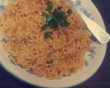 A picture of step 3 of Chicken and veg noodles.