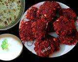 बीटरूट डाळ वडा (beetroot daal vada recipe in marathi) रेसिपी स्टेप 4 फोटो 