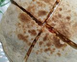A picture of step 5 of Chicken Quesadilla.