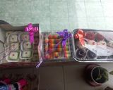 Foto langkah ke 7 dari resep Bolu gulung rainbow mini.