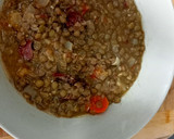 Foto del paso 7 de la receta: 🥄Lentejas estofadas 🍲 con picadillo de jamón 🥓
