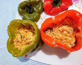 Foto del paso 11 de la receta: Morrones rellenos de choclo y pollo