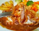 Foto langkah ke 6 dari resep Steak Sapi Krispi dengan Saus Kaldu Barbeque 🐮 #KitaBerbagi.