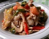 Foto langkah ke 4 dari resep Jamur teri lombok ijo.