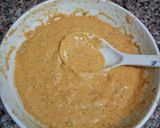 A picture of step 2 of Besan chila.