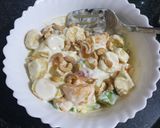 A picture of step 3 of Fruit salad#weekly challenge.