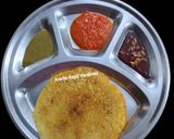 A picture of step 4 of Moongdal Chilla.