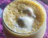 A picture of step 3 of Mango milkshake with vanilla ice cream.