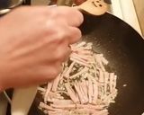 A picture of step 3 of Mezze Maniche with Lemon and Ham.