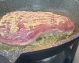 A picture of step 6 of Tuna tataki with white miso.
