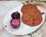A picture of step 3 of Beetroot Dill Greens Parathas.