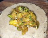 A picture of step 3 of Masala Bati.