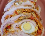 Foto del paso 8 de la receta: Arrollado de pollo con papas y champiñones