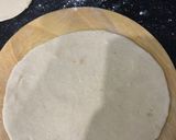 A picture of step 7 of Tawa chicken chutney roll.