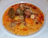 Szegfűgomba leves 🍂🍁 recept fázis 3 fotója