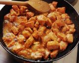 Mézes-fokhagymás csirkemell kockák recept fázis 3 fotója