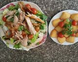 Hình bước làm 10 của món Salade gà quay