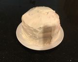 A picture of step 25 of Almond Layer Cake with Rasberry Cream Filling.