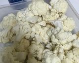 Foto del paso 1 de la receta: Maxi pastel de coliflor y salmón al ajo negro y cúrcuma