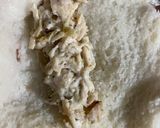 A picture of step 2 of Bread chicken roll.