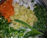 A picture of step 1 of #MixVeg.