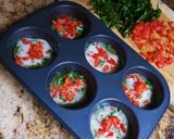 A picture of step 6 of Spinach & Egg Muffins.