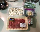 沙茶雙菇炒牛肉的食譜步驟1照片