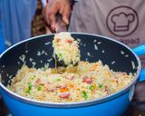 A picture of step 3 of Teriyaki rice.