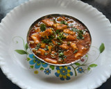 A picture of step 9 of Mutter paneer makhanwala.
