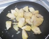 Foto del paso 3 de la receta: Alcachofas con bacon, cebolla y champiñones, divino!