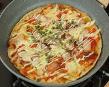 Foto langkah ke 7 dari resep Crispy Pizza Tanpa Oven [Gluten Free] Devina Hermawan.